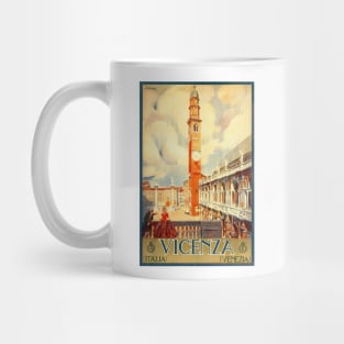 Vicenza, Italy - Vintage Travel Poster Design Mug